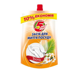 Моющее средство 'Five' дойпак 0,5л Тропик (16шт)