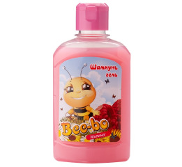Шампунь-гель Bee-bo 250мл ДЕТСКИЙ малина(роз)