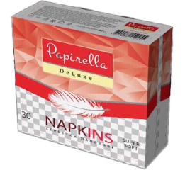 Салфетки 'Papirella' Deluxe 30л (18шт) ШТ