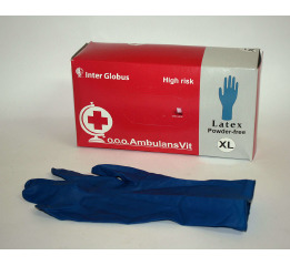 Рукавички лат Ambulance XL (25пар*20)