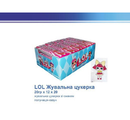 Жув цук ЛОЛ Полун-Кавун 20гр(20шт*12)ШТ