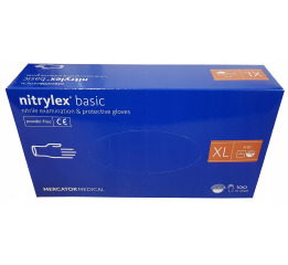 Перчатки нитрил MERCATOR синие XL (50пар) УП