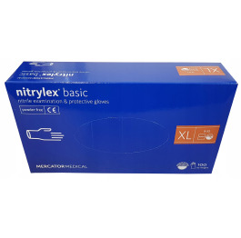 Перчатки нитрил MERCATOR синие XL (50пар) УП
