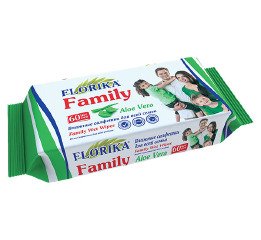Салфетки влажные  60шт FLORIKA Для всей семьи
