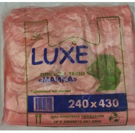 Майка 24*43 LUXE (200шт*16) Розовая (УП)