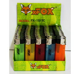 Зажигалка Пьезо-Никель'x-FOX' (50шт*20)