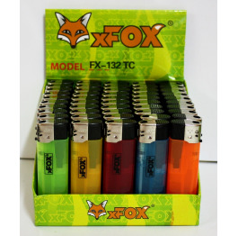 Зажигалка Пьезо-Никель'x-FOX' (50шт*20)