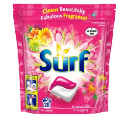 Капсулы д/стирки Surf 2в1 Color (20шт) УП