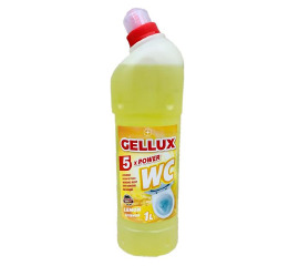 Гель д/чистки туалета GELLUX 1 л Lemon intense (жел)