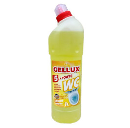 Гель д/чистки туалета GELLUX 1 л Lemon intense (жел)