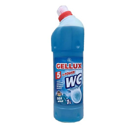 Гель д/чистки туалета GELLUX 1 л Sea wind (син)