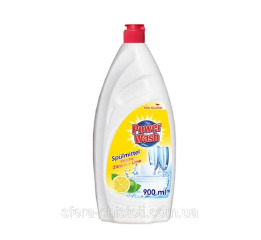 Моющее д/посуды Power Wash 900 мл Лимон