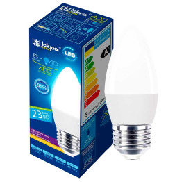 Лампа LED ИСКРА 2 года гарант C37 Е27 5W 4000K 45Вт