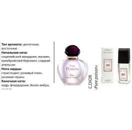 (Ch) Т/в MILANO №80(Dior Pure Poison) 100мл (ж)