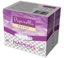 Салфетки 'Papirella' Deluxe 60л (10шт)УП