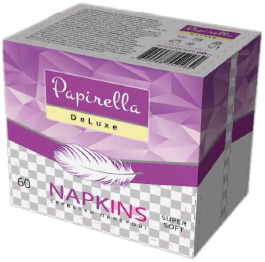 Салфетки 'Papirella' Deluxe 60л (10шт)УП