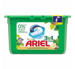Капсулы 3х комп 'ARIEL-Сolor' Масло Ши (12шт) УП