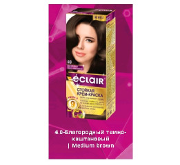 Краска д/волос Eclair 'OMEGA 9' 400 Благородный тёмный каштан