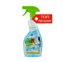 Ср-во д/стекл и зеркал Clean Drops 0,5л СПРЕЙ (20)