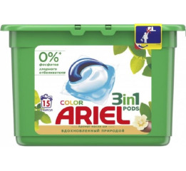 Капсулы 3х комп 'ARIEL-Color' Масло Ши (15шт) УП