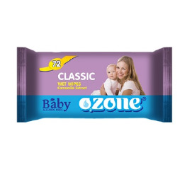 Салфетки влажные 72шт Ozone для детей Ромашка
