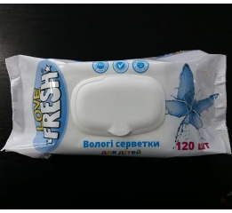 Серв вологі 'Love Fresh' 120шт (16)