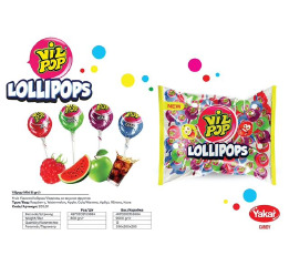 Леденец VIL POP Ассорти 16г (50шт*12) ПАКЕТ