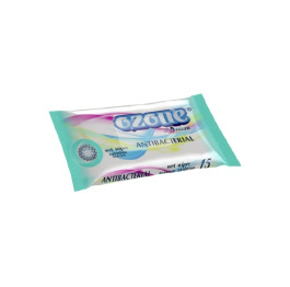 Салфетки влажные  15шт Ozone Premium Антибактериальные (120)