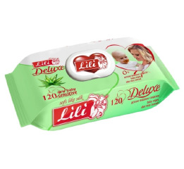 Серв вологі 120шт Lili DELUXE Алое (13)