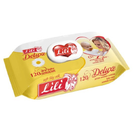 Серв вологі 120шт Lili DELUXE Ромашка (13)