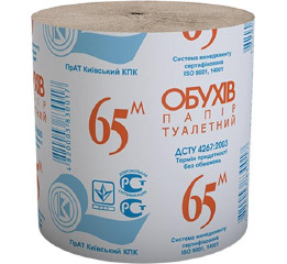 Туал бумага ОБУХОВ 65м (48шт) УП