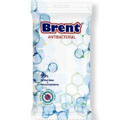 Салфетки влажные  15шт BRENT Антибактериальные (34)