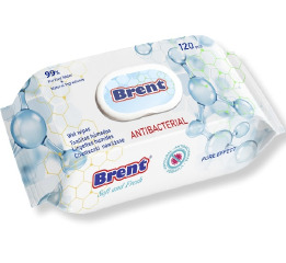 Серветки вологі BRENT 120шт (10)