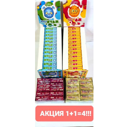 AКЦИЯ 'Nyam+AM' 14г 48шт+Жев конф ЛОЛ 10г 80шт