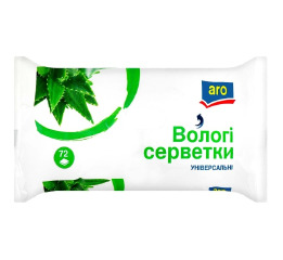 Салфетки влажные  72шт ARO Универсальные (14)