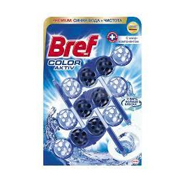 Блок для унитаза BREF 'ХЛОР' 3*50 гр ГОЛУБАЯ ВОДА