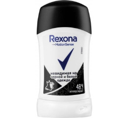 Rexona стік 40 для_жінок  Невидима на чорному і білому