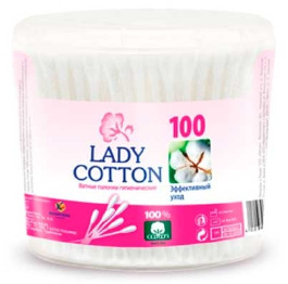 Ватные палочки Lady Cotton БАНКА 100шт