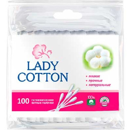 Ватные палочки Lady Cotton п/э 100шт