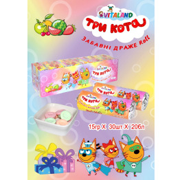 Драже Roll ТРИ КОТА 15г (30шт*20) ШТ