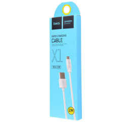 Кабель microUSB Hoco X40 плоский білий 1 м