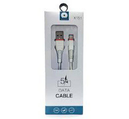 Кабель microUSB WUW X151 5А белый 1 м