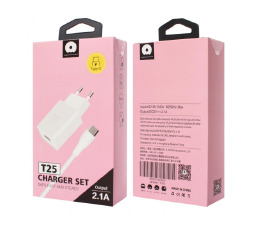 .СЗУ Type-C  WUW T25 2.1A-1USB белое