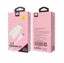 .СЗУ Type-C  WUW T25 2.1A-1USB белое