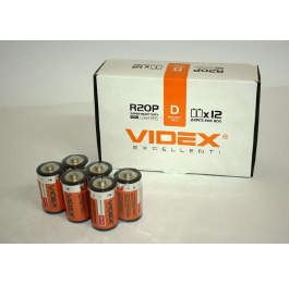 .Батарейка 'Videx' R20 (24шт)