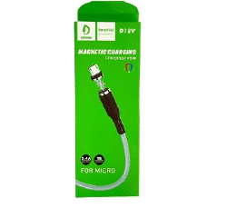 Кабель microUSB Denmen D18V зеленый МАГНИТНЫЙ 1м
