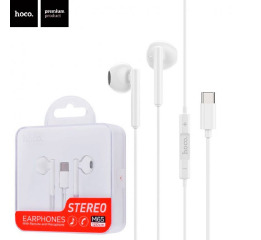 Наушники Hands Free Hoco M65 Type-C белые 1,2 м