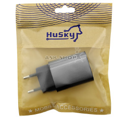 Блочек USB Husky F02 2.4A 5V 1USB черный
