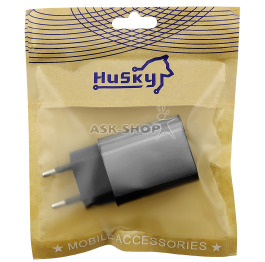 Блочек USB Husky F02 2.4A 5V 1USB черный