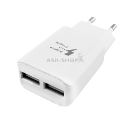 Блочек USB Sams. Note style 2.0A 2USB белый